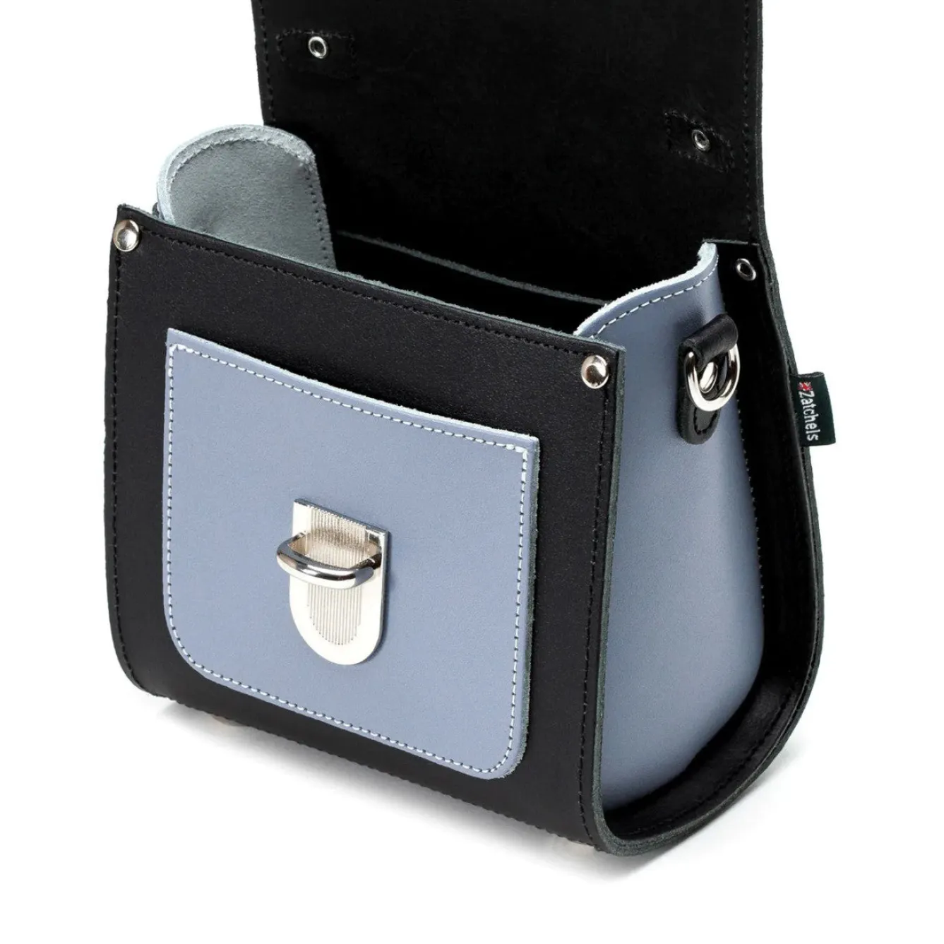 Zatchels Handmade Leather Sugarcube Plus - Blue Noir- Bags
