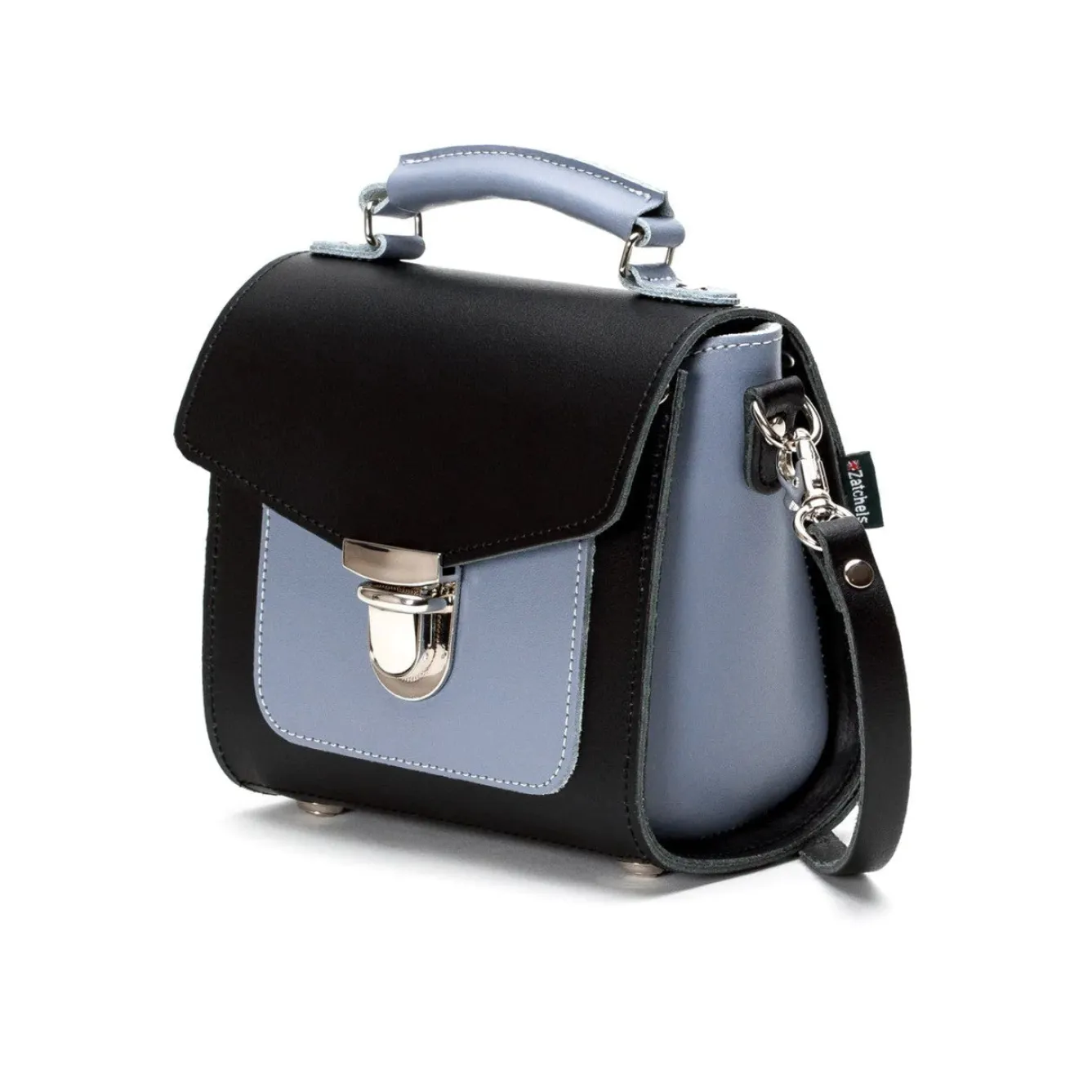 Zatchels Handmade Leather Sugarcube Plus - Blue Noir- Bags