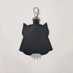 Zatchels Union Jack Owl Leather Keyring- Royal|Key Chains