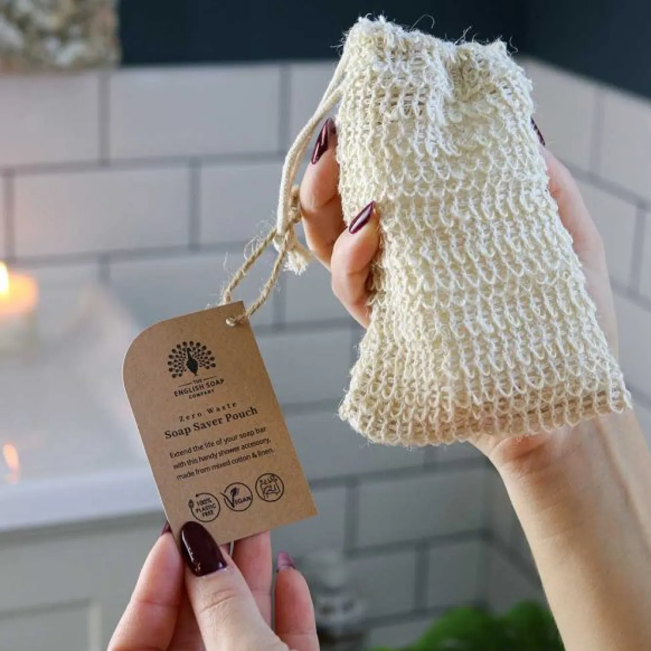English Soap Company Zero Waste Soap Saver Pouch- Soaps & Lotions